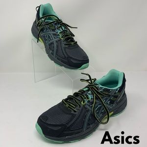 Asics Gray & Mint Green Sneakers